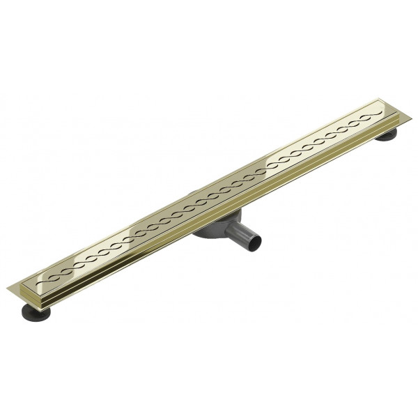 Трап для душу MEXEN FLAT 90 M18 GOLD 360° золотий