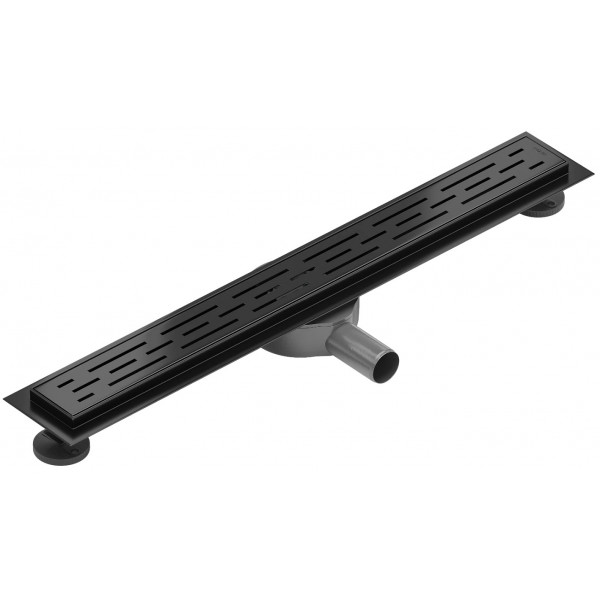 Трап для душу MEXEN FLAT 70 M01 BLACK 360° чорний