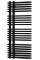 Сушка для рушників MEXEN AMOR 100х50 BLACK водяна