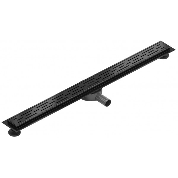 Трап для душу MEXEN FLAT 100 M01 BLACK 360° чорний