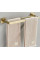 Вішалка подвійна для рушника REA ERLO 02 BRUSHED GOLD