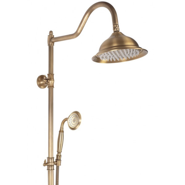 Душовий гарнітур REA BERGAMO ANTIQUE BRONZE з виливом