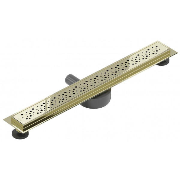 Трап для душу MEXEN FLAT 60 M12 GOLD 360 ° золотий