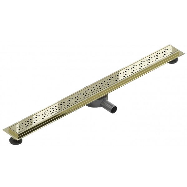 Трап для душу MEXEN FLAT 90 M12 GOLD 360 ° золотий