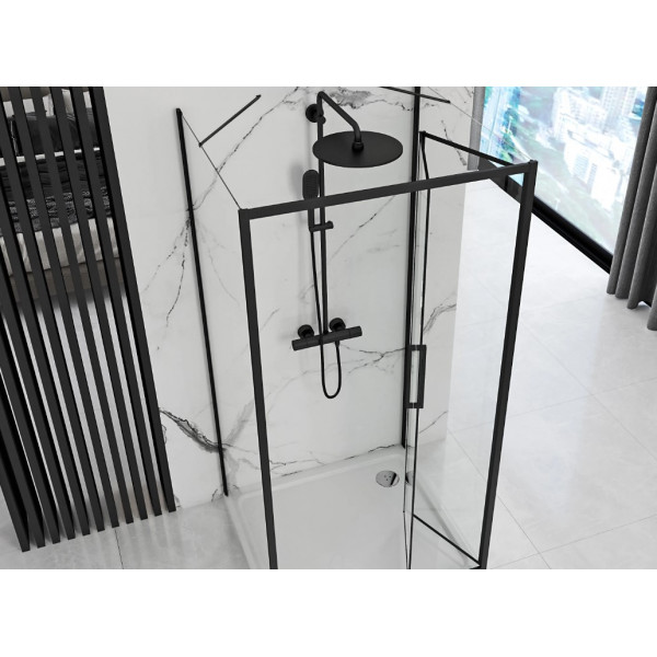 Душова кабіна REA RAPID FOLD 90х80 BLACK