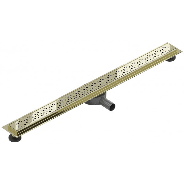 Трап для душу MEXEN FLAT 80 M12 GOLD 360 ° золотий