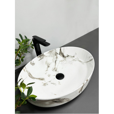 Умивальник (раковина) VBI UDINE CARRARA GLOSSY накладний