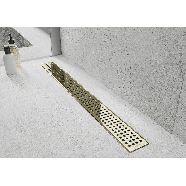 Трап для душу MEXEN FLAT 90 M08 GOLD золотий