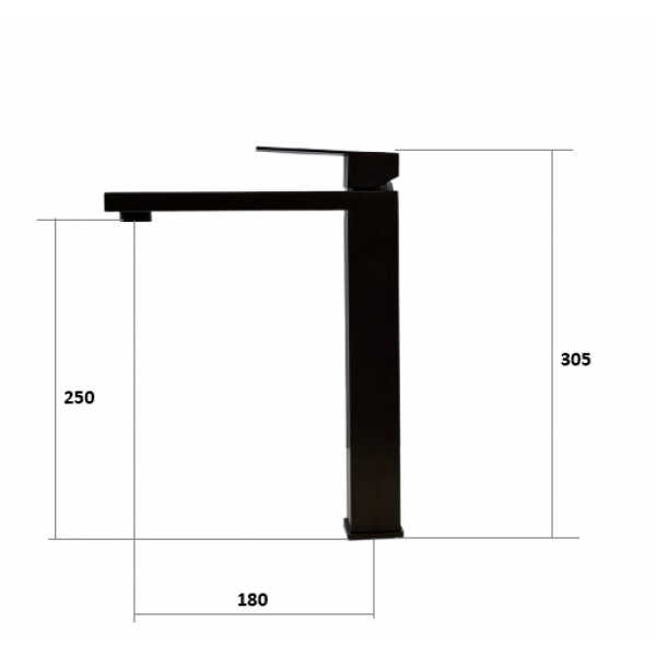 Змішувач для раковини Fabiano Cubo 40202 Graphite 8231.401.1629