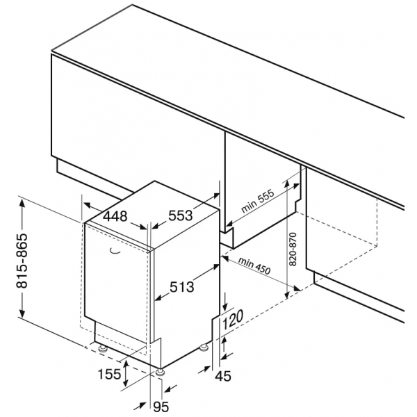 Вбудовувана посудомийка Fabiano FBDW 6410R 8161.410.1950