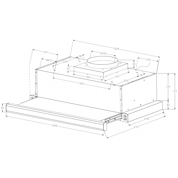 Витяжка Fabiano Neoslim 60 White 8107.407.1876