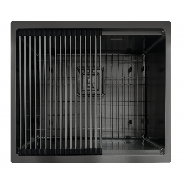 Нержавіюча мийка Fabiano Quadro Center 54 Celldecor Nano Graphite 8216.401.1918