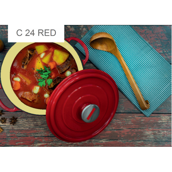Чавунна каструля Fabiano C 240 Red 8201.509.0707