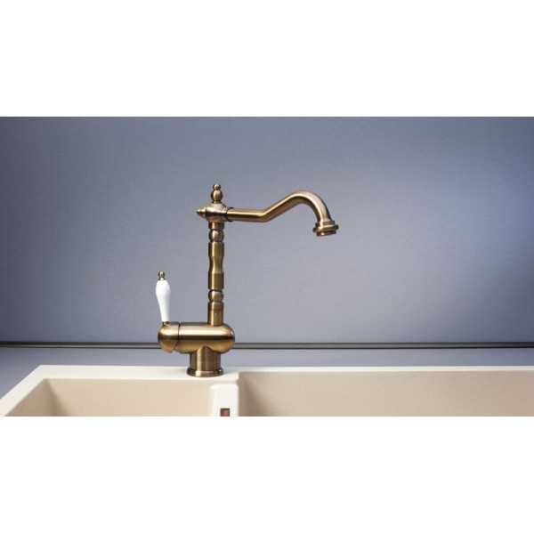 Змішувач кухонний Fabiano FKM 37 Brass Antique 8232.403.0343