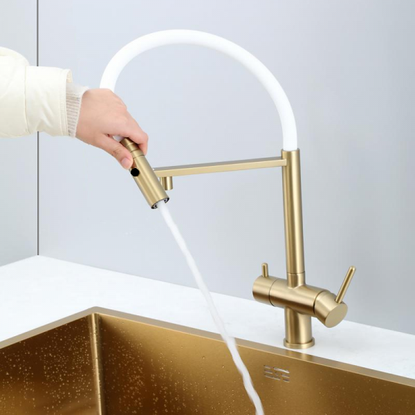 Кухонний змішувач Fabiano FKM 3130 Light Gold 8231.403.1933
