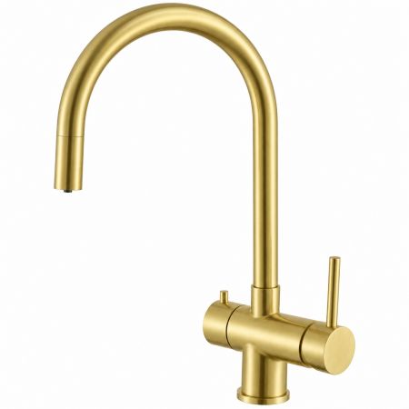 Кухонний змішувач Fabiano FKM 3118P SS Light Gold 8231.401.1973