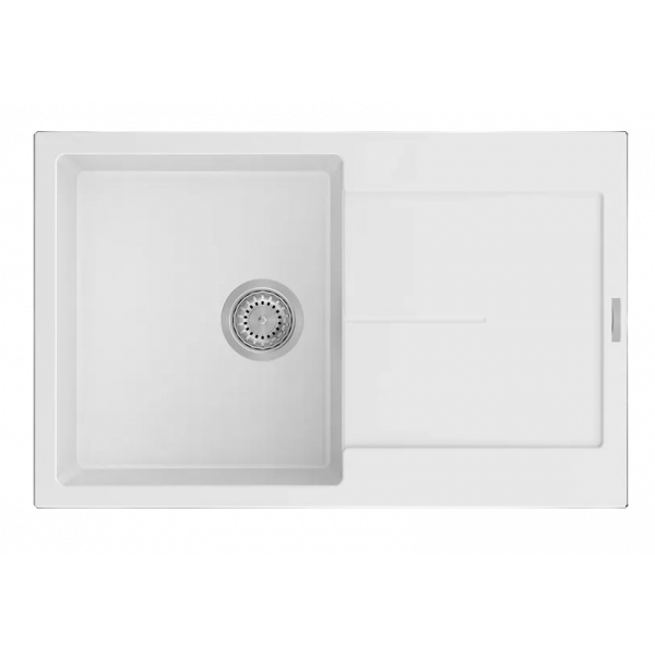 Мийка Navio 79x50 Alpine White + Змішувач FKM 317 SS Inox