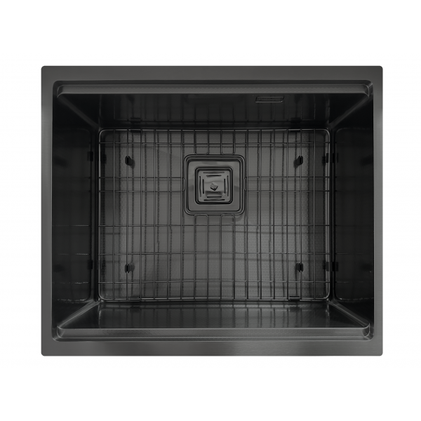 Нержавіюча мийка Fabiano Quadro Center 54 Celldecor Nano Graphite 8216.401.1918