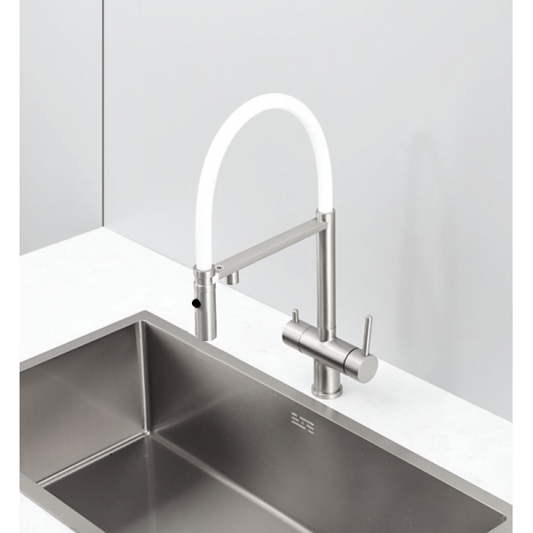 Кухонний змішувач Fabiano FKM 3130 Inox White 8231.403.1932