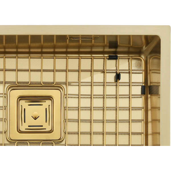 Нерж. мийка Quadro 53 Celldecor Nano Gold