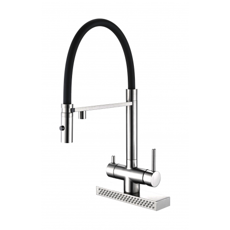 Змішувач кухонний Fabiano FKMC 3124 Inox (Cascad) 8231.403.1544