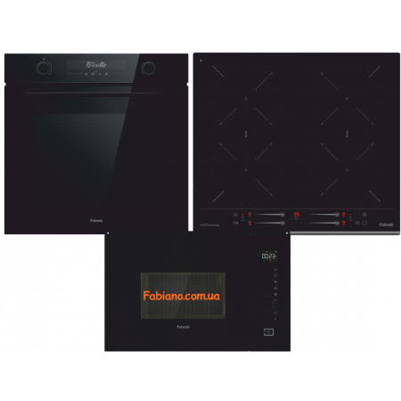Комплект вбудованої техніки Fabiano Full Black Induction 8500.040.0000