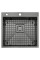 Мийка TOP 56 Celldecor Nano Graphite + Змішувач FKM 3128 Black Steel