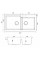 Кухонна мийка Fabiano Navio 86x50x2 Grey Metallic 8221.301.1089