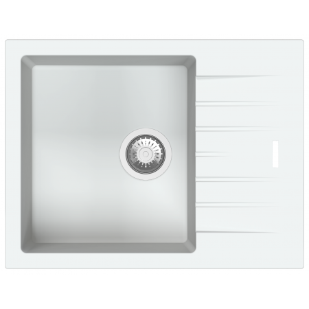 Гранітна мийка Fabiano Classic 65x50 Alpine white 8221.301.1618