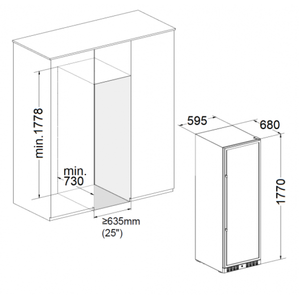 Винна шафа Fabiano FWC 1770 Black 8171.409.1630