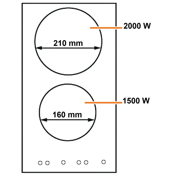 Індукційна панель Fabiano SIH 322 INV Black 8122.416.1903