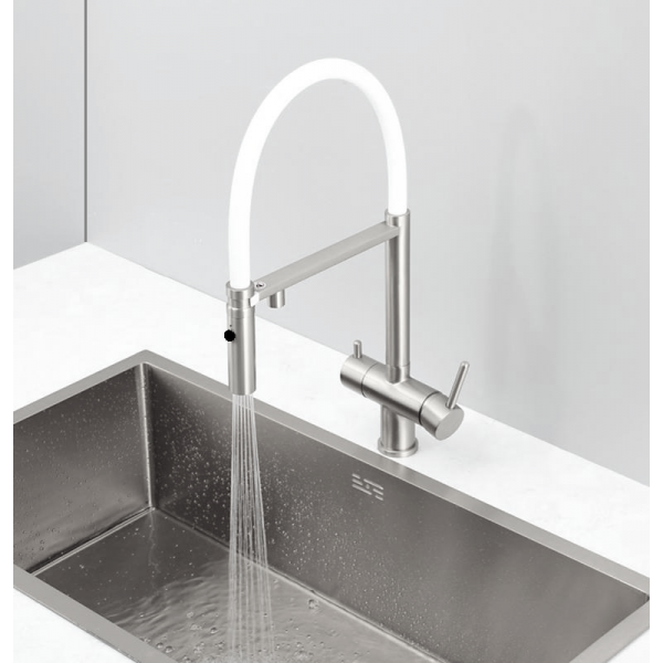 Кухонний змішувач Fabiano FKM 3130 Inox White 8231.403.1932