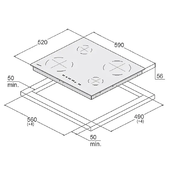 Електрична панель Fabiano FVH 6760 Black 8121.416.1886
