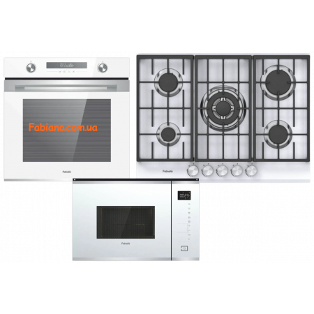 Комплект вбудованої техніки Fabiano White 5 газ 2.0 8500.033.0000