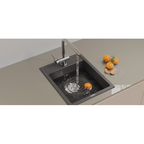 Кухонна мийка Fabiano Classic 40x50 Grey Metallic