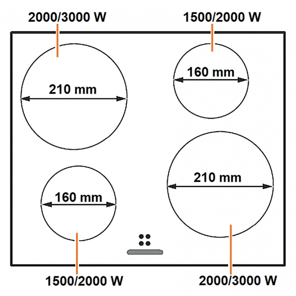 Індукційна панель Fabiano FIH 6560 Black 8122.416.1884