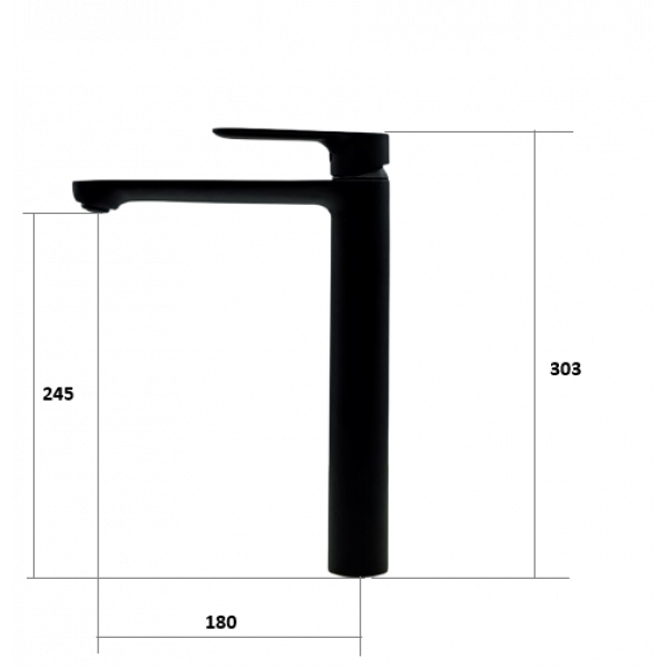 Змішувач для раковини Fabiano Modena 10201 Black 8231.401.1572