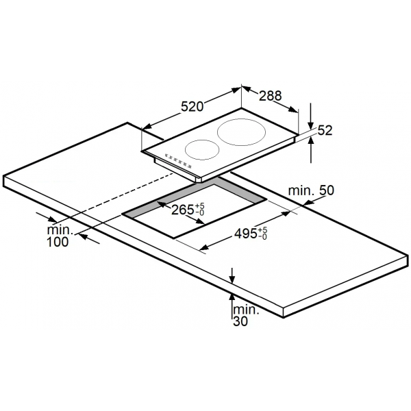 Електрична панель Fabiano FVH 3450 Black 8121.416.1885