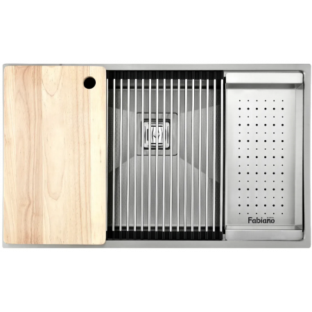 Нержавіюча мийка Fabiano Quadro Center 74 Celldecor 8216.401.1907