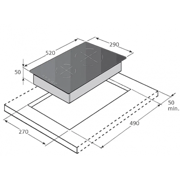 Індукційна панель Fabiano SIH 322 INV Black 8122.416.1903