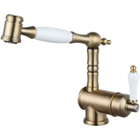 Змішувач кухонний Fabiano FKM 67P SS Brass Antique 8232.403.0754