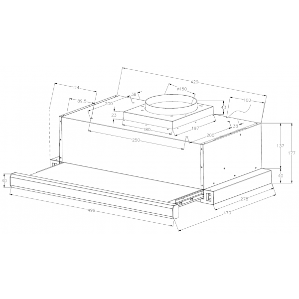 Витяжка Fabiano Neoslim 50 Inox 8107.407.1905