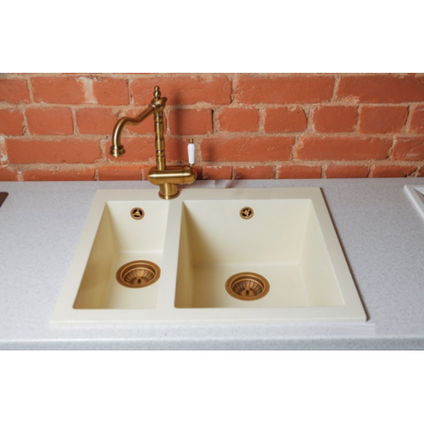 Змішувач кухонний Fabiano FKM 37 Brass Antique 8232.403.0343