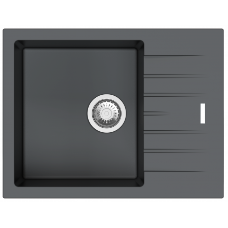 Гранітна мийка Fabiano Classic 65x50 Titanium 8221.301.1621