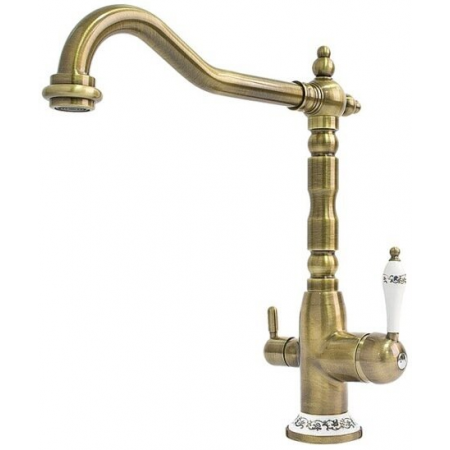 Змішувач кухонний Fabiano FKM 31.4 Brass Antique 8231.403.0140