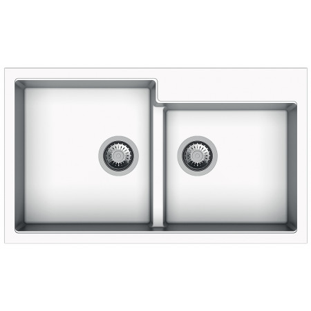 Кухонна мийка Fabiano Navio 86x50x2 Alpine White 8221.301.1087