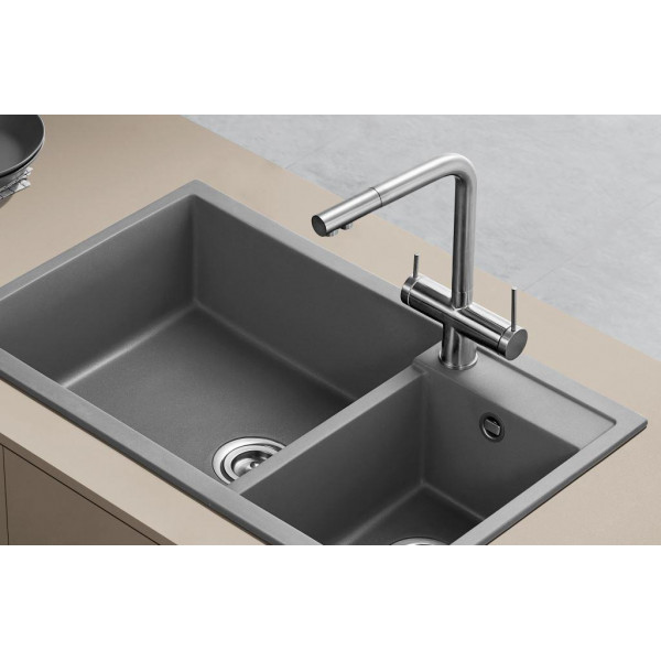 Змішувач кухонний Fabiano FKM 31.40 SS Inox 8231.401.0070