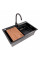 CM 75*46B Кухонна мийка PVD чорна (Work station) Valeso Handmade