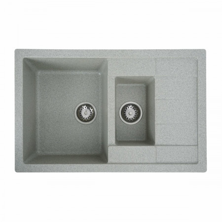 Гранитная мойка для кухни VALESO 7850W TOSKANA матовая Серая