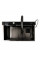 Кухонна мийка чорна PVD 75*46E Platinum Handmade 